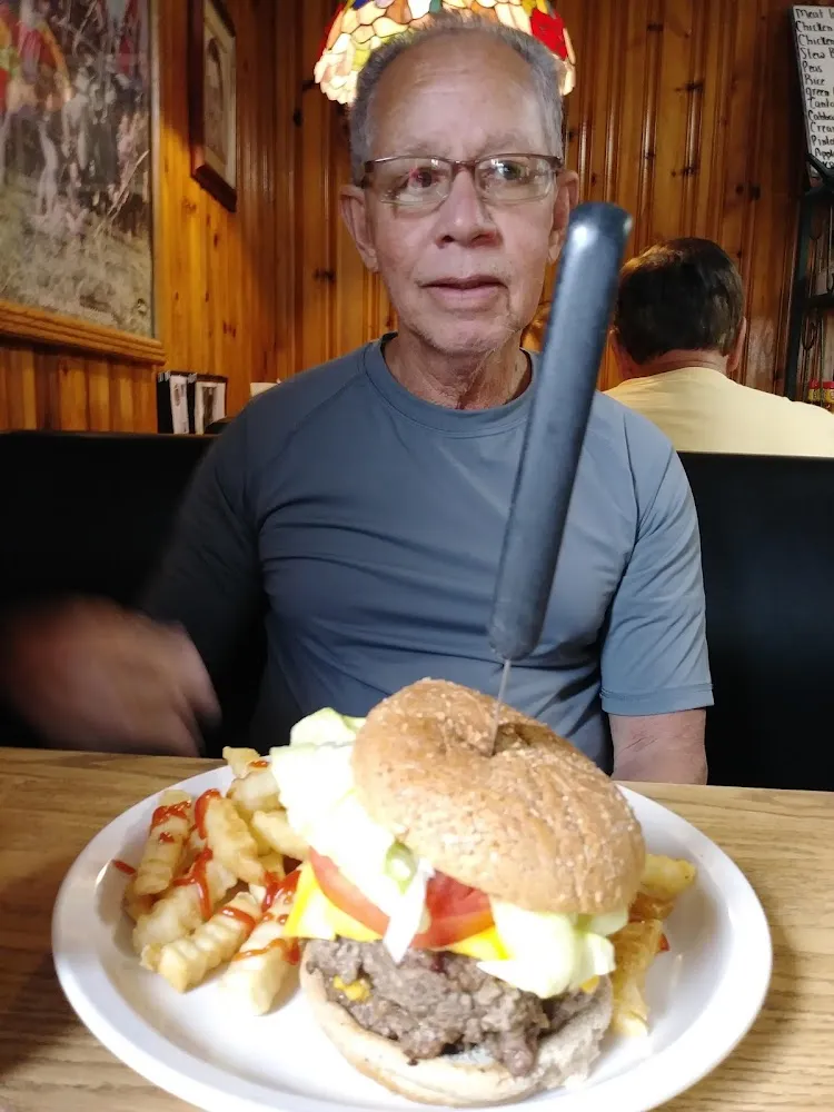 Double Cheeseburger and Fries